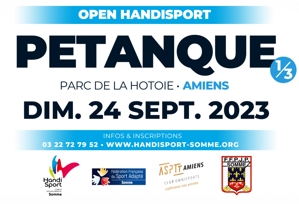 PETANQUE / Open Handisport PETANQUE (1/3) @ Parc de la Hotoie