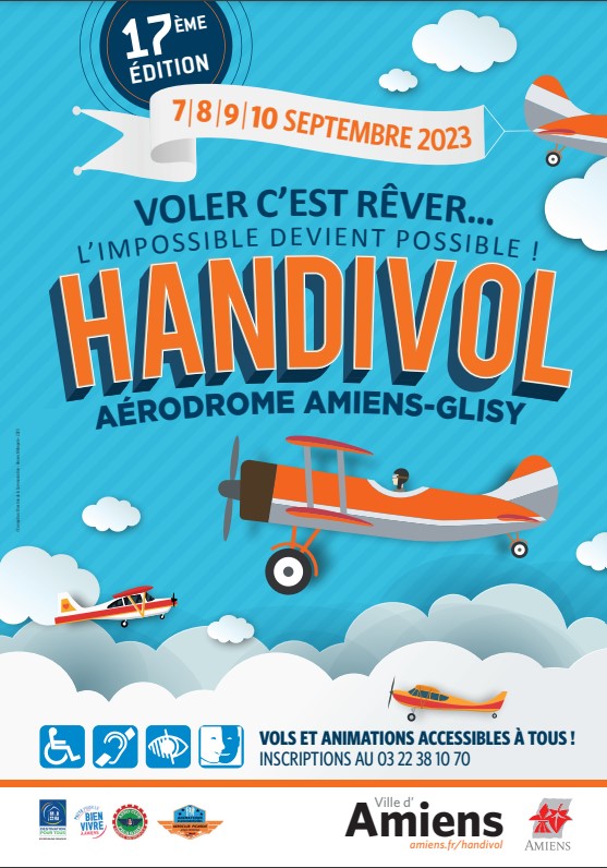 SPORTS AERIEN / HandiVol 2023 (Amiens Métropole) @ Aeroclub de Picardie Amiens Métropole